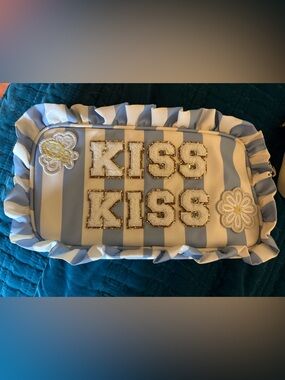 Stoney Clover Lane Small Hydrangea Pouch with Sewn Patches